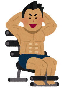 筋トレする人