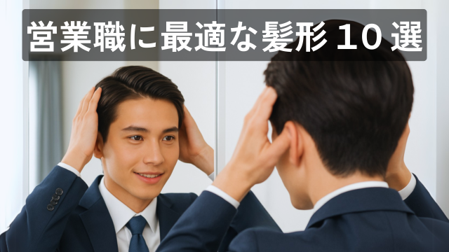 【デキるビジネスマンへの第一歩】営業職に最適な髪型10選｜第一印象で信頼されるスタイルとは？