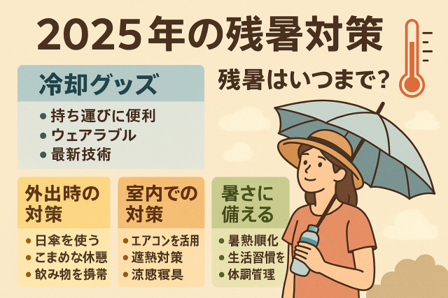2025年版：残暑対策グッズの最新事情――“長引く暑さ”を快適に乗り切る方法