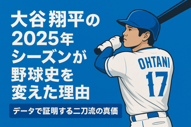 大谷翔平の2025年シーズンが野球史を変えた理由【データで証明する二刀流の真価】