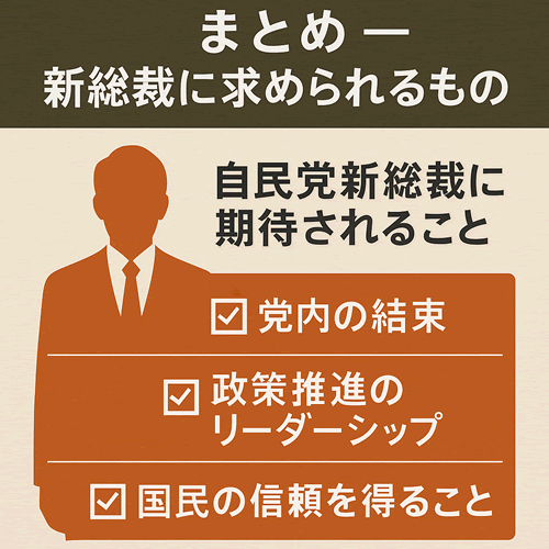 まとめ ― 新総裁に求められるもの