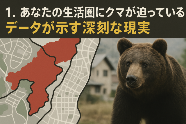 あなたの生活圏にクマが迫っている：データが示す深刻な現実