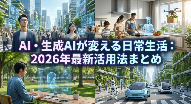 AI・生成AIが変える日常生活：2026年最新活用法まとめ