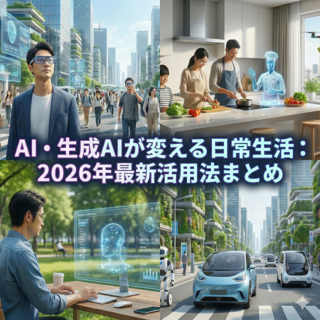 AI・生成AIが変える日常生活:2026年最新活用法まとめ