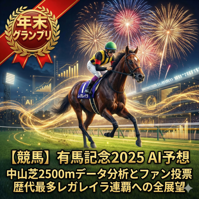 【競馬】有馬記念2025 AI予想｜中山芝2500mデータ分析とファン投票歴代最多レガレイラ連覇への全展望