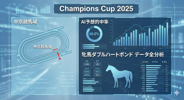 【競馬】チャンピオンズカップ2025結果検証|中京ダート1800m AI予想的中率と牝馬ダブルハートボンド優勝の全データ分析