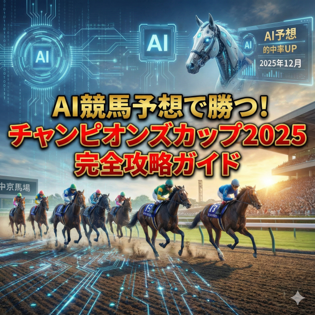 AI競馬予想で勝つ!チャンピオンズカップ2025完全攻略ガイド