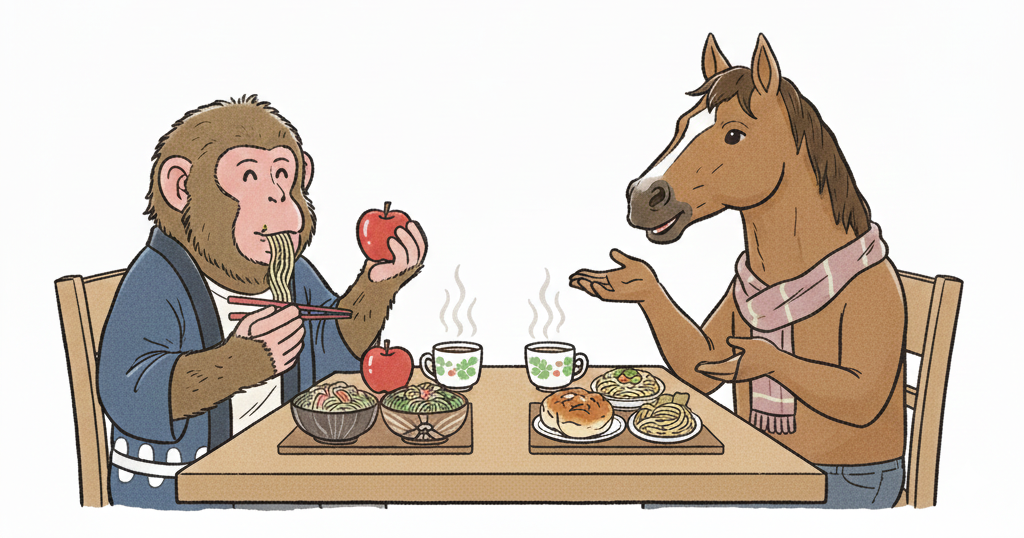 談笑する長野県民と群馬県民