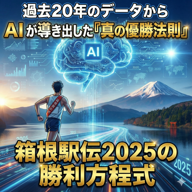 過去20年のデータからAIが導き出した『真の優勝法則』箱根駅伝2025の勝利方程式