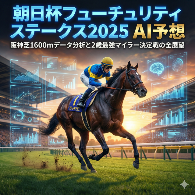 朝日杯フューチュリティステークス2025 AI予想|阪神芝1600mデータ分析と2歳最強マイラー決定戦の全展望