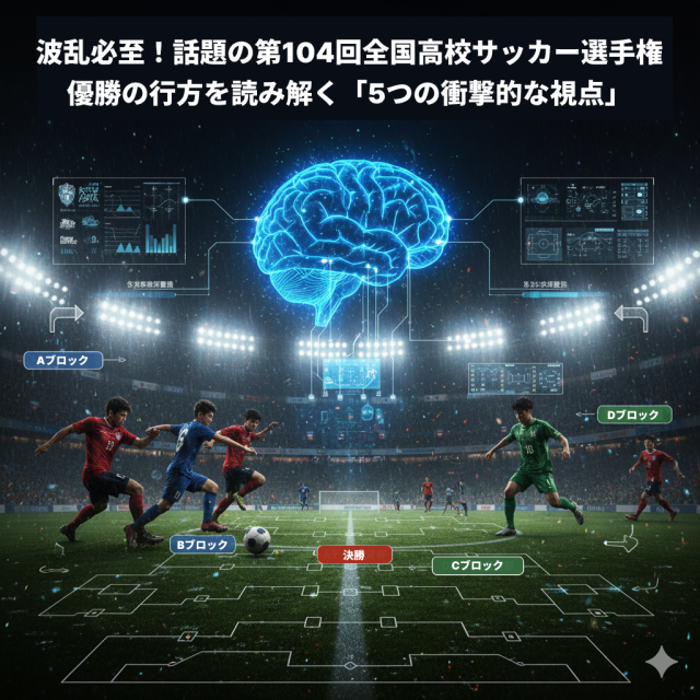 波乱必至！話題の第104回全国高校サッカー選手権、優勝の行方をAIで読み解く「5つの衝撃的な視点」