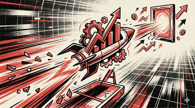 勢いのあるデザインでビジネスを加速させるイメージ