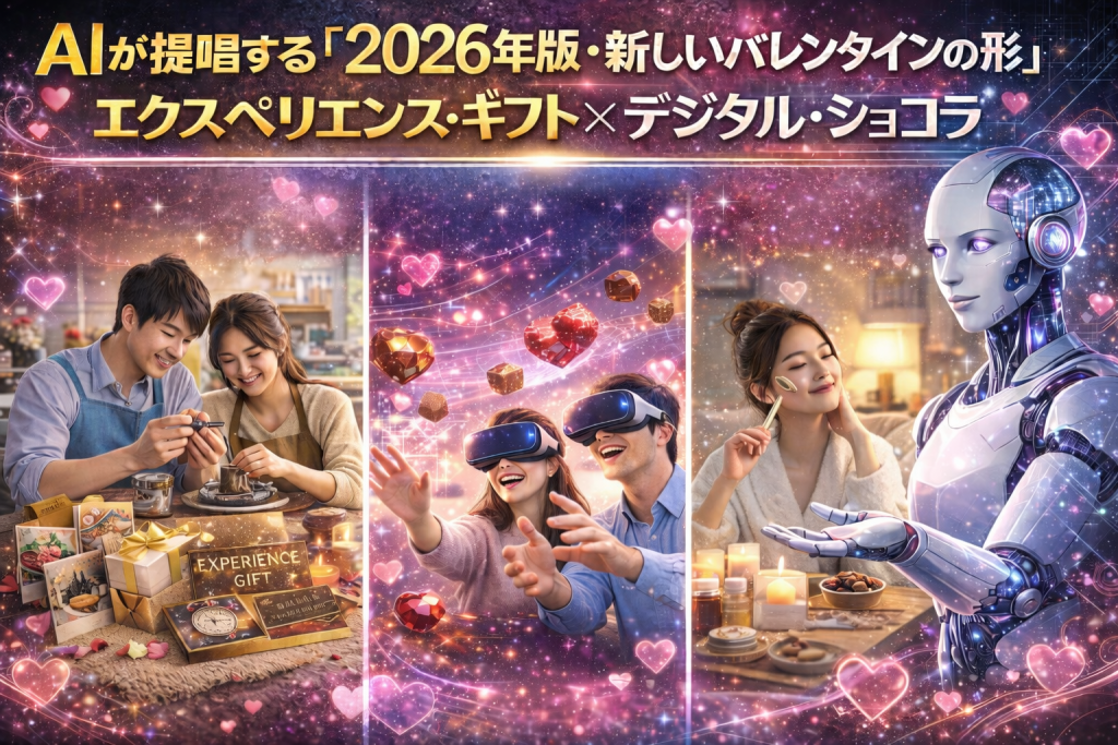 AIが提唱する「2026年版・新しいバレンタインの形」エクスペリエンス・ギフト×デジタル・ショコラ