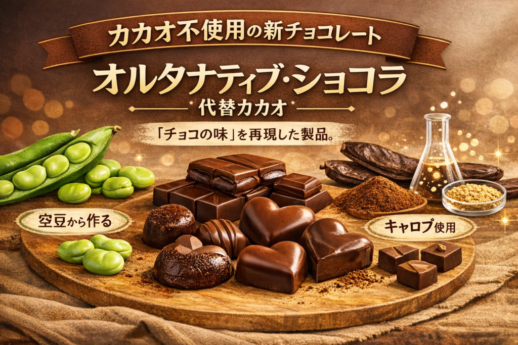 カカオ不使用の新チョコレート、オルタナティブ・ショコラのイメージ