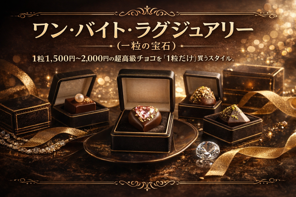 ワン・バイト・ラグジュアリー（1粒の宝石チョコ）