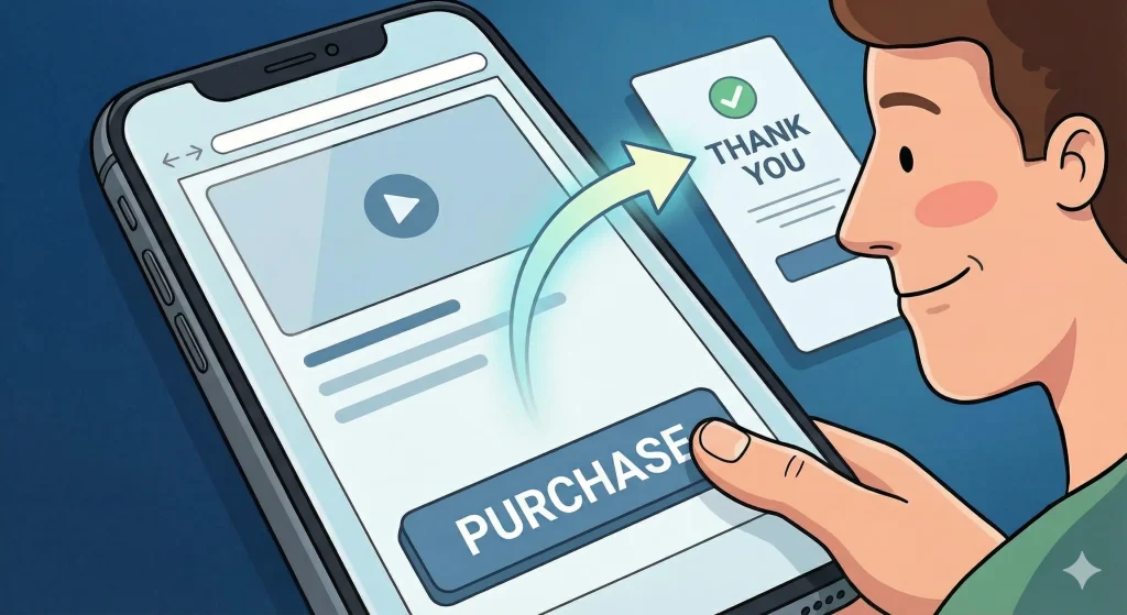 直感的で使いやすいUI/UX。親指の届く位置に大きなボタンがあり、スムーズな操作でユーザーはストレスなく目的を達成できる。
