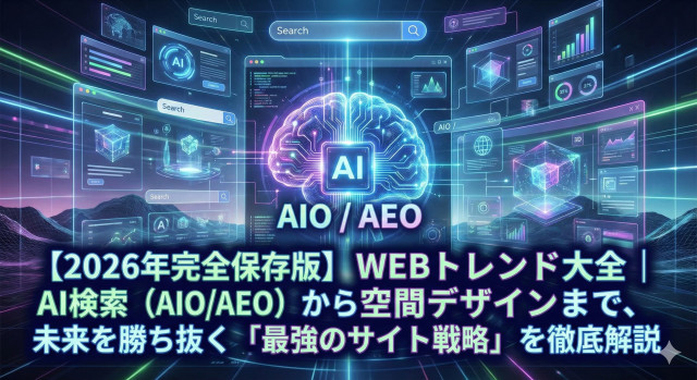 AI検索からデザインまで、未来を勝ち抜く「最強のWEBサイト戦略2026」を徹底解説