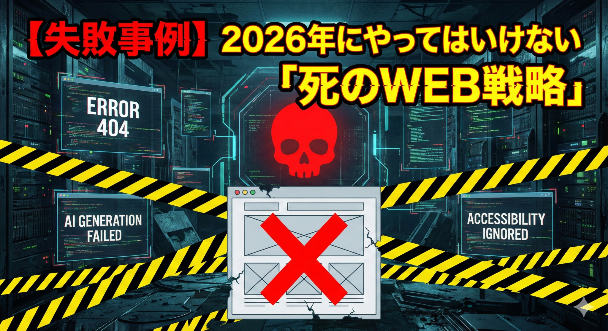 第5章 【失敗事例】2026年にやってはいけない「死のWEB戦略」