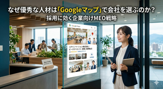なぜ優秀な人材は「Googleマップ」で会社を選ぶのか?採用に効く企業向けMEO戦略