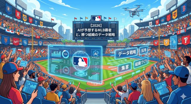【2026】AIが予想するMLB覇者と、勝つ組織のデータ戦略