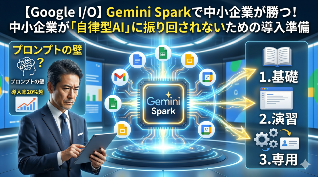【Google I/O 2026】Gemini Sparkは何ができる？中小企業が「自律型AI」に振り回されないための導入準備