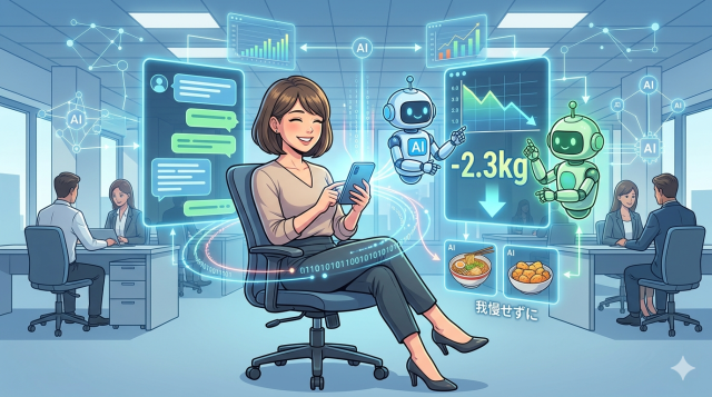 【実録】運動なしで-2.3kg!ChatGPT×Geminiで作る「絶対挫折しないAIダイエット」神プロンプト大公開